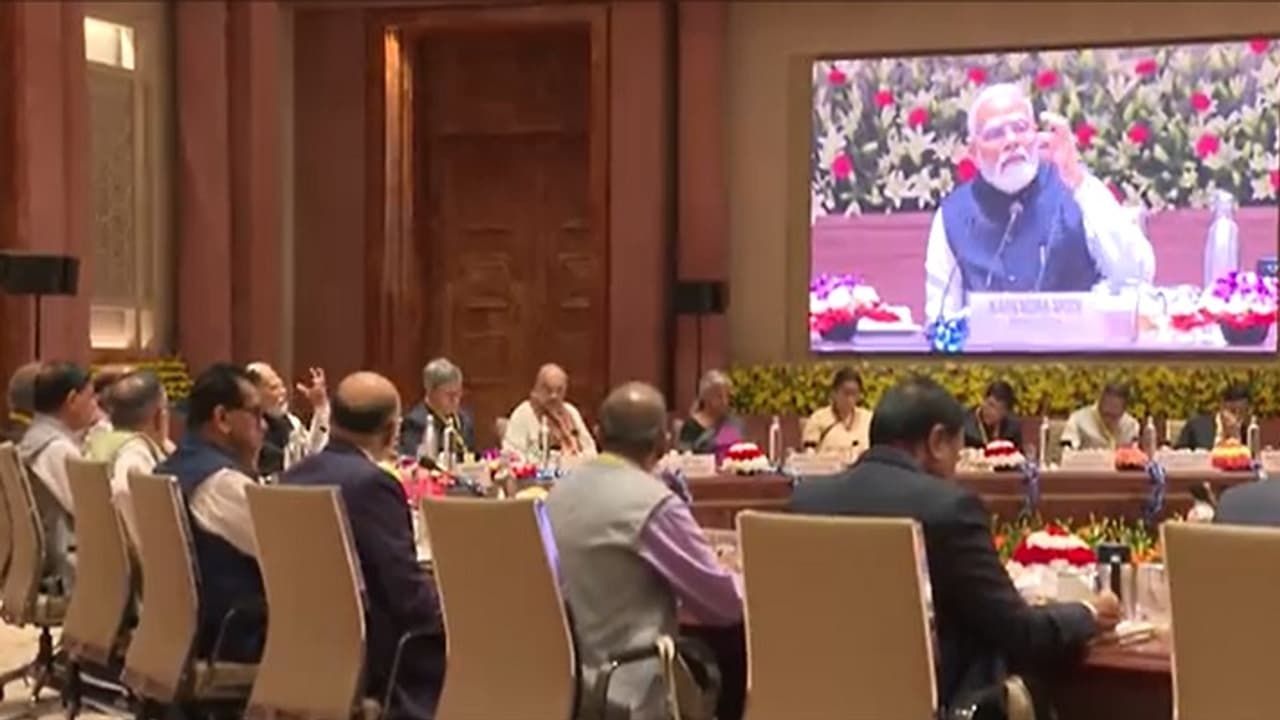 PM Modi in NITI Aayog Meeting PM Modi in NITI Aayog Meeting