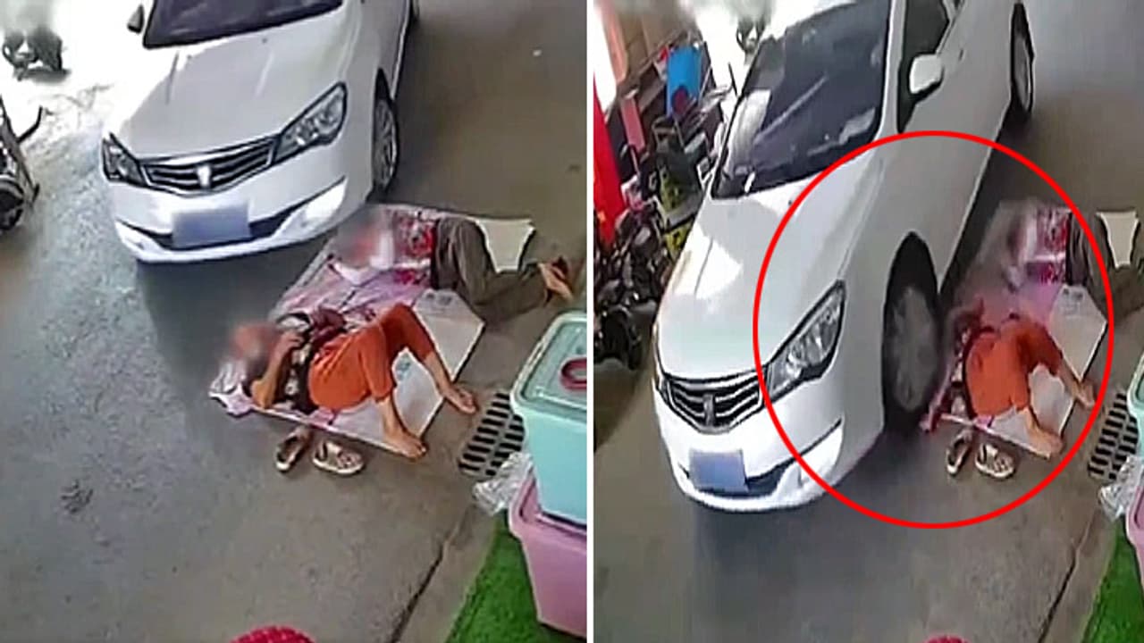 car hits people sleeping near road car hits people sleeping near road