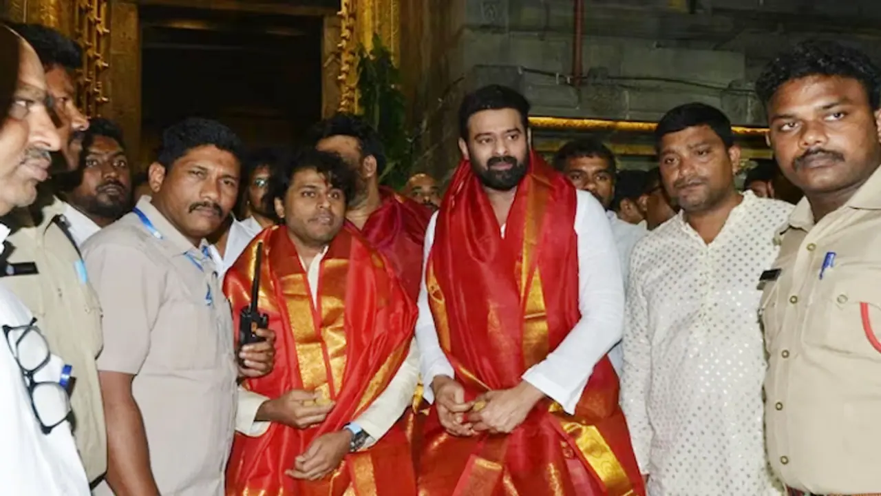 Prabhas In Tirupati For Adipurush Event Prabhas In Tirupati For Adipurush Event