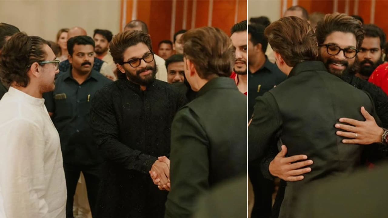 Allu Arjun Meet Aamir Khan Hrithik Roshan Allu Arjun Meet Aamir Khan Hrithik Roshan