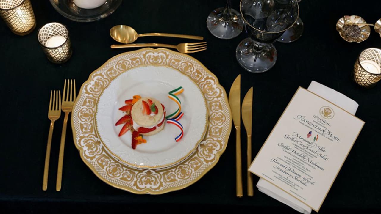 PM Modi White House Dinner Menu PM Modi White House Dinner Menu