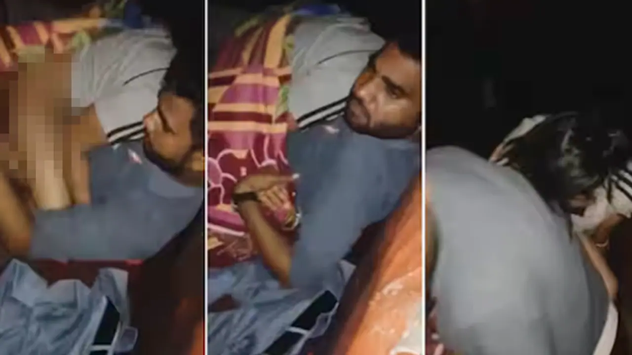 bus conductor in UP caught in obscene situation with woman bus conductor in UP caught in obscene situation with woman