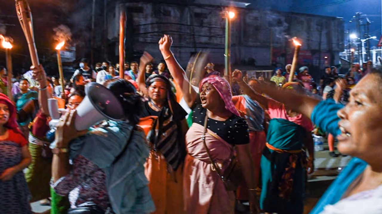 Manipur women protest