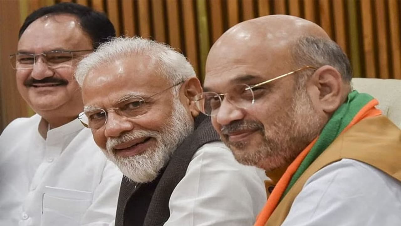 PM Modi Amit Shah and JP Nadda PM Modi Amit Shah and JP Nadda