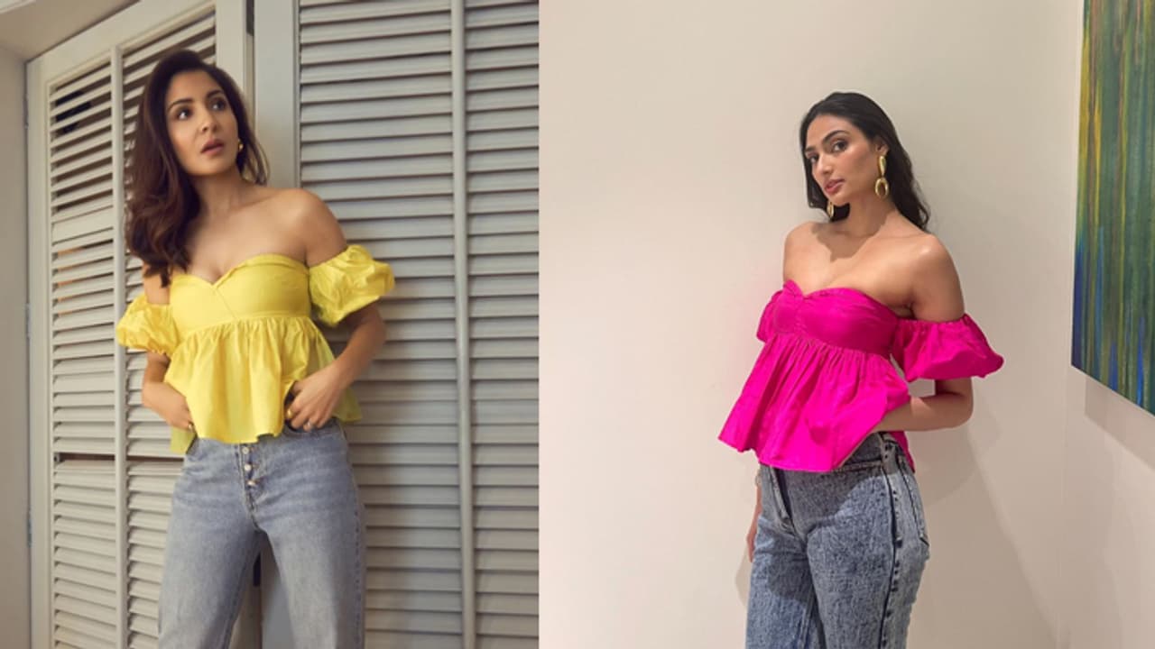 Anushka Sharma and athiya Shetty wore the same top by malie Anushka Sharma and athiya Shetty wore the same top by malie