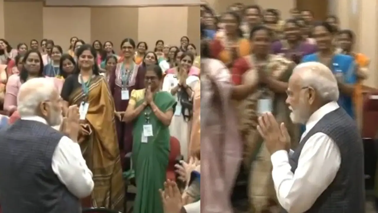 PM Narendra Modi in ISRO