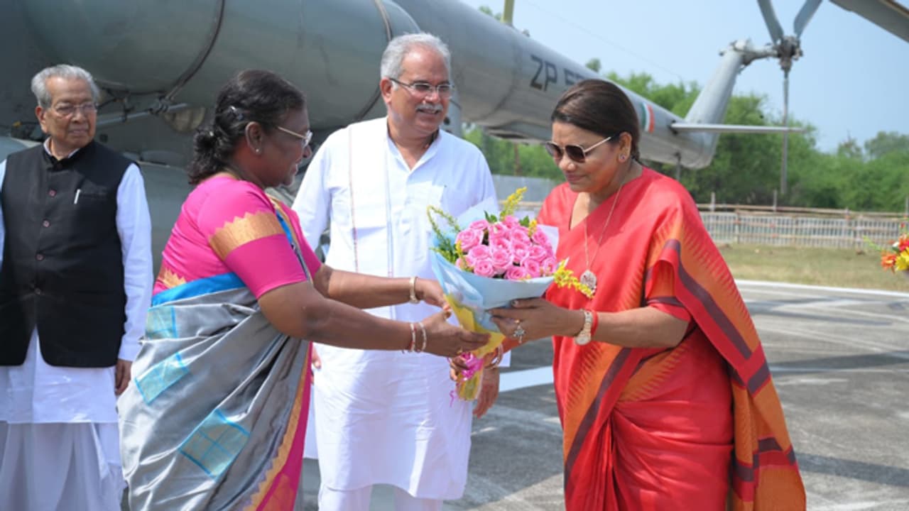 Droupadi Murmu in Bilaspur Droupadi Murmu in Bilaspur