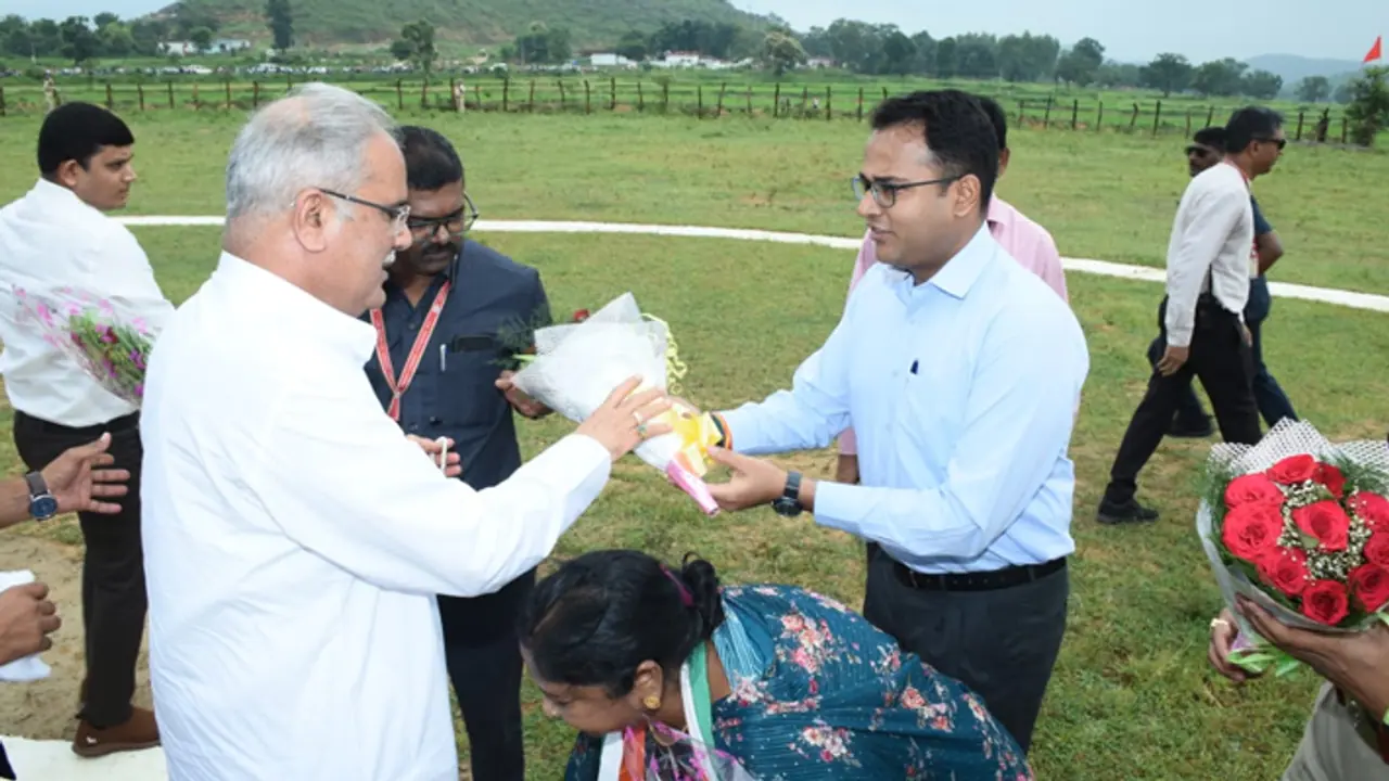 Bhupesh Baghel at Dhamtari Bhupesh Baghel at Dhamtari