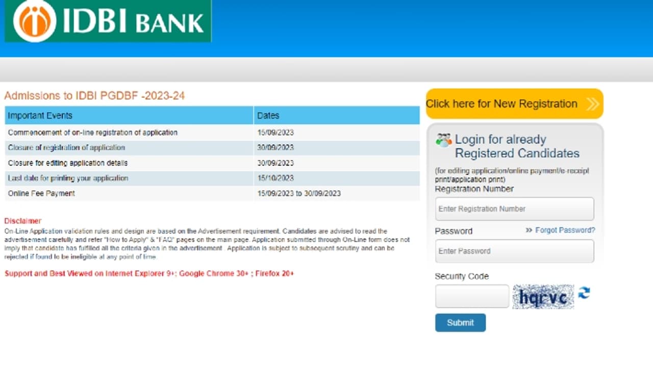 IDBI Recruitment 2023