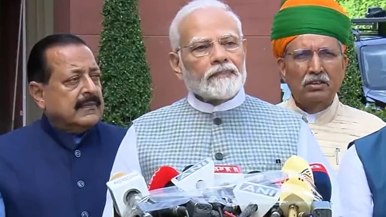 PM Narendra Modi in Sansad PM Narendra Modi in Sansad