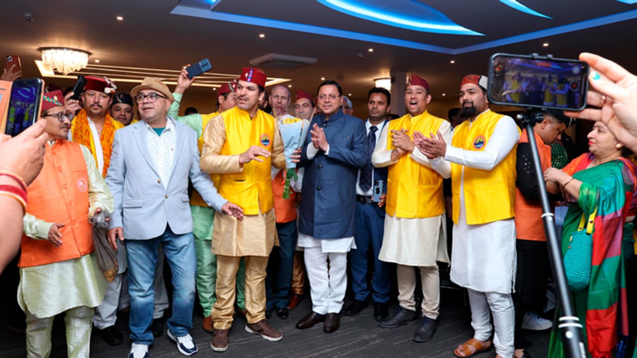 Pushkar Singh Dhami in London