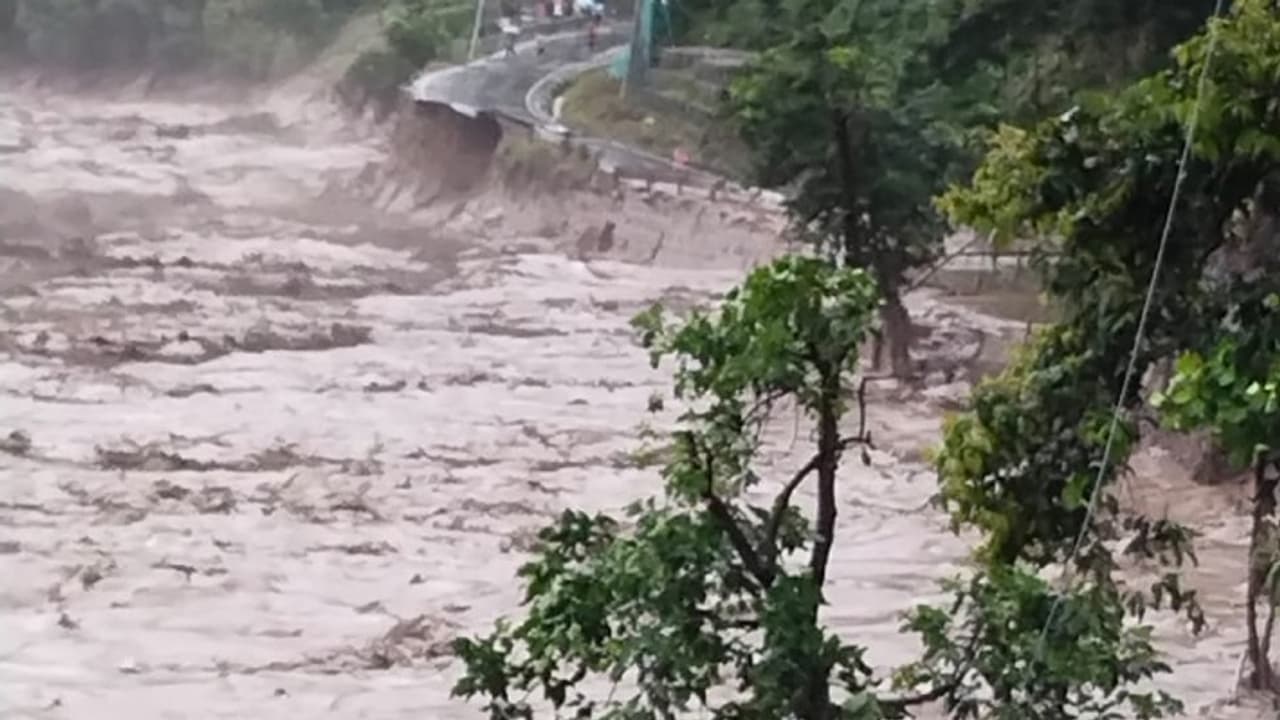 Flash floods in Sikkim