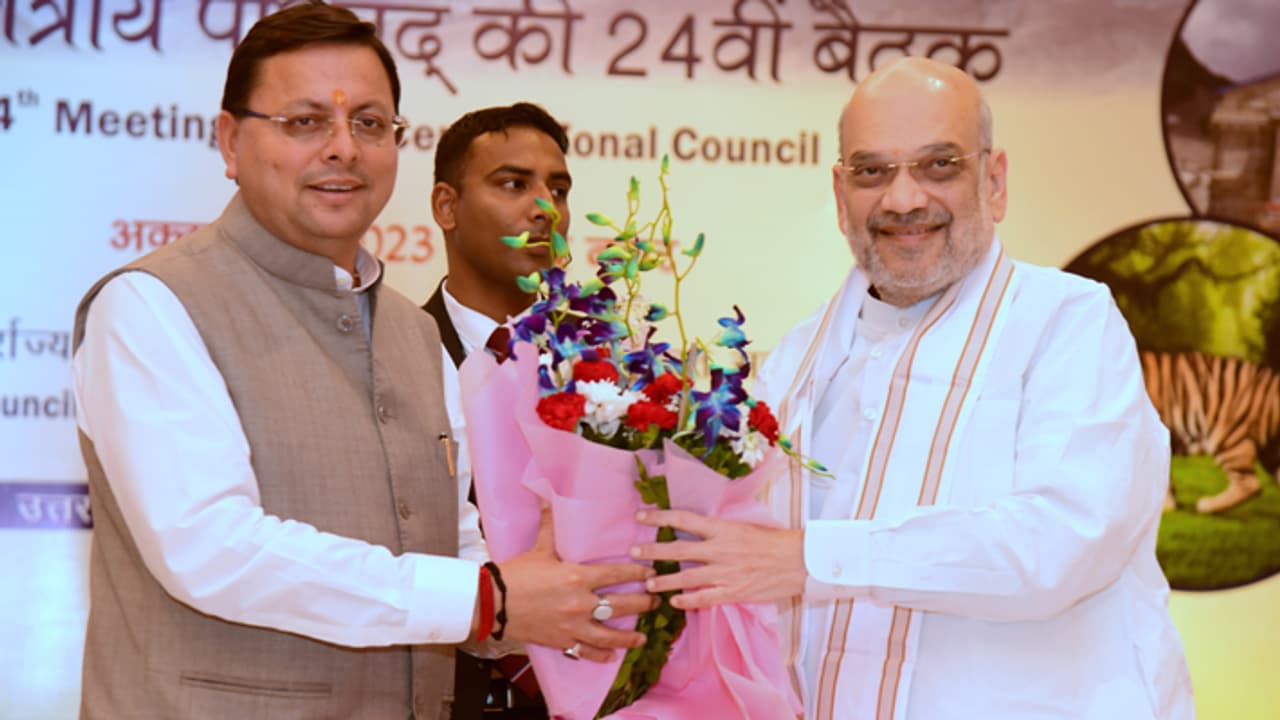 Amit Shah at Central Regional Council meeting Uttarakhand Amit Shah at Central Regional Council meeting Uttarakhand