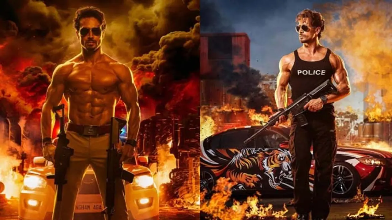 tiger shroff first look singham again tiger shroff first look singham again