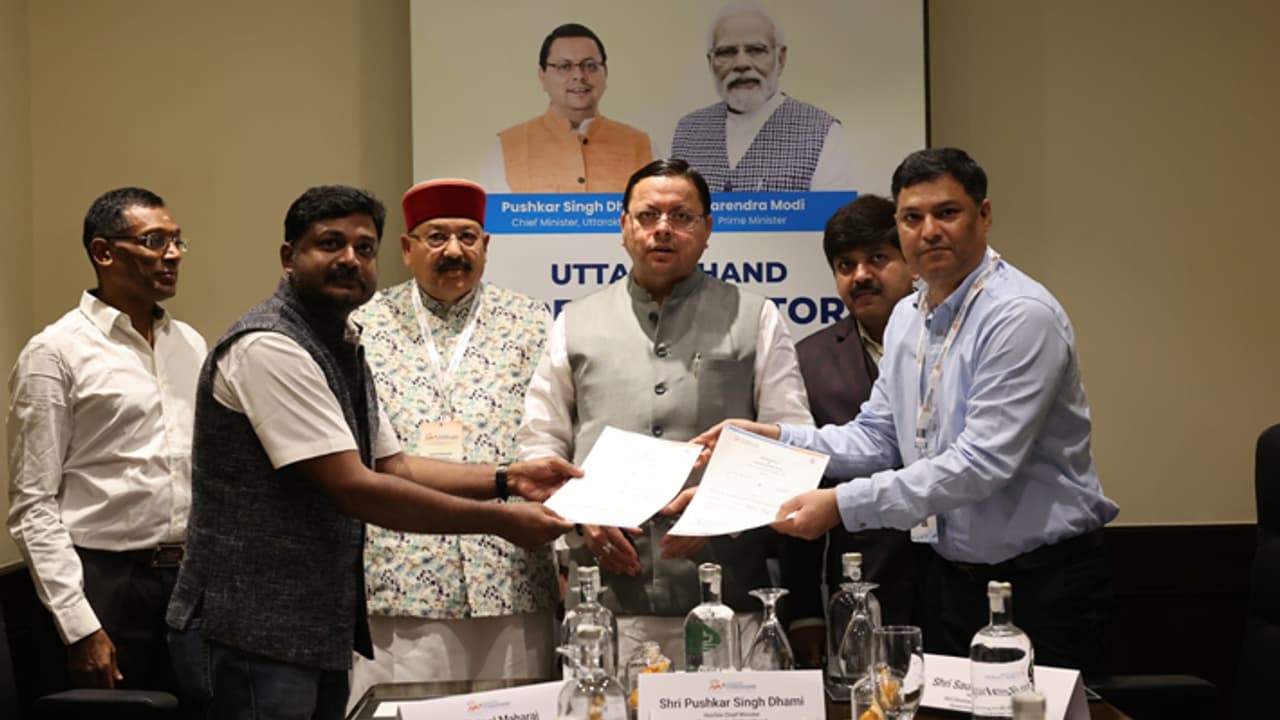 Pushkar Singh Dhami in Chennai