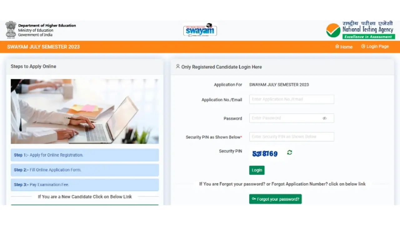 NTA SWAYAM July Exam 2023 Direct link NTA SWAYAM July Exam 2023 Direct link