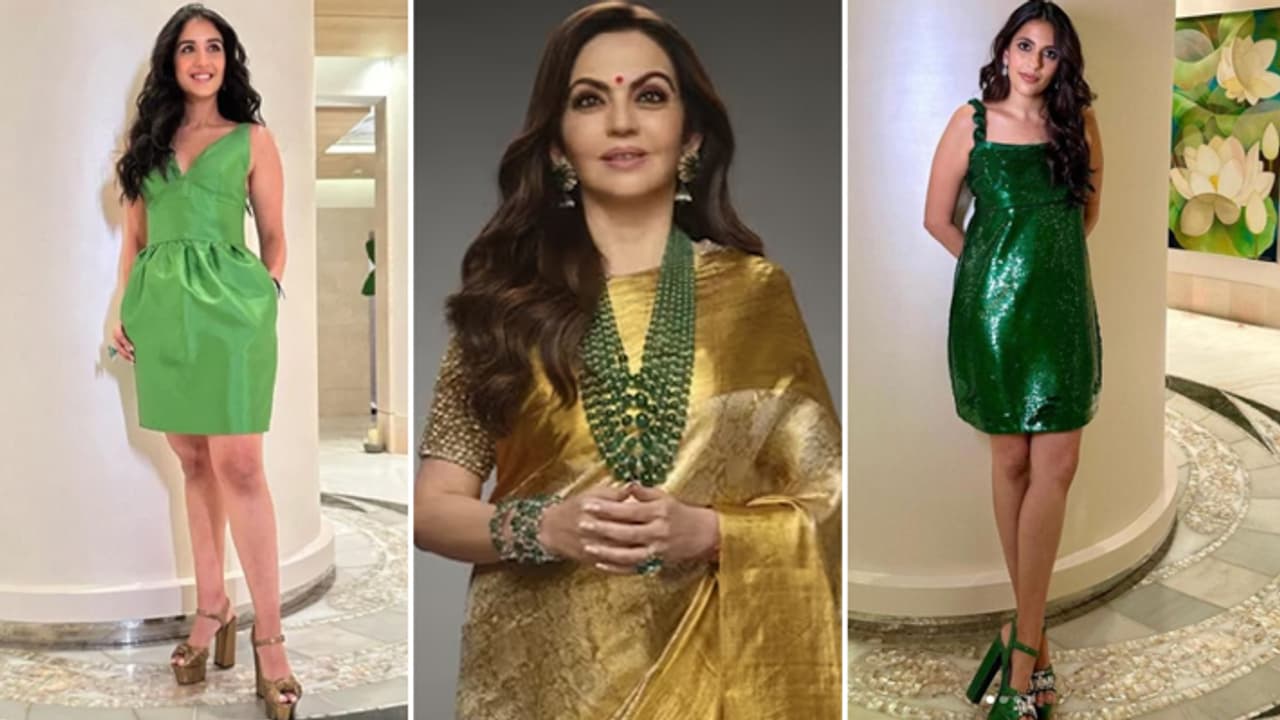 Radhika Merchant and Shloka Mehta dress Cost in SRK Party Radhika Merchant and Shloka Mehta dress Cost in SRK Party