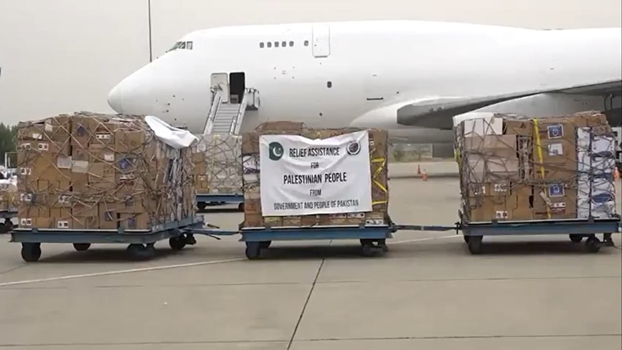 Pakistan humanitarian aid to Gaza Pakistan humanitarian aid to Gaza