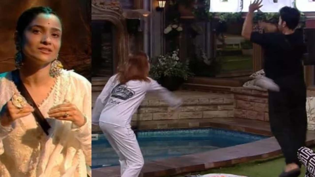 bigg boss 17 latest episode ankita lokhande hits husband vicky Jain with slippers