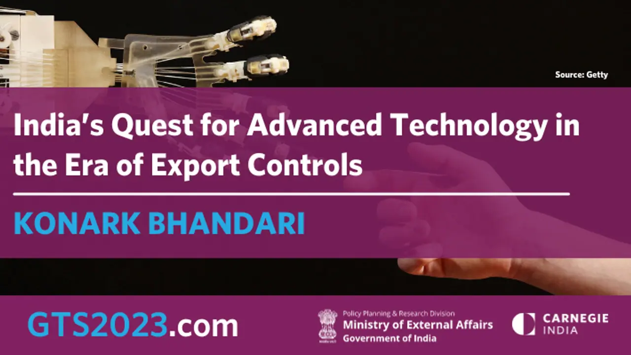 India Quest for Advanced Technology in the Era of Export Controls