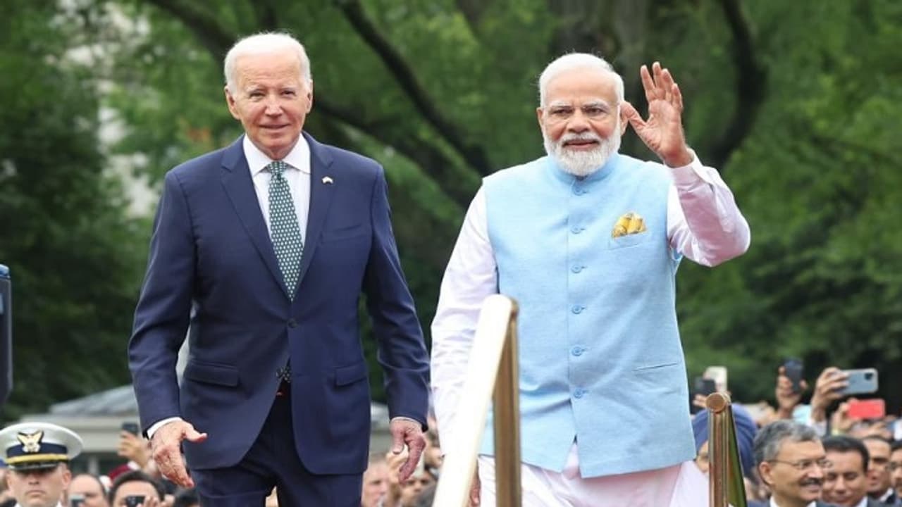 Narendra Modi With Joe Biden Narendra Modi With Joe Biden