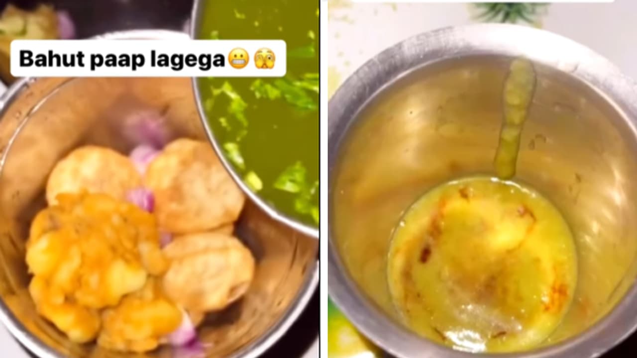 Viral video of pani puri juice