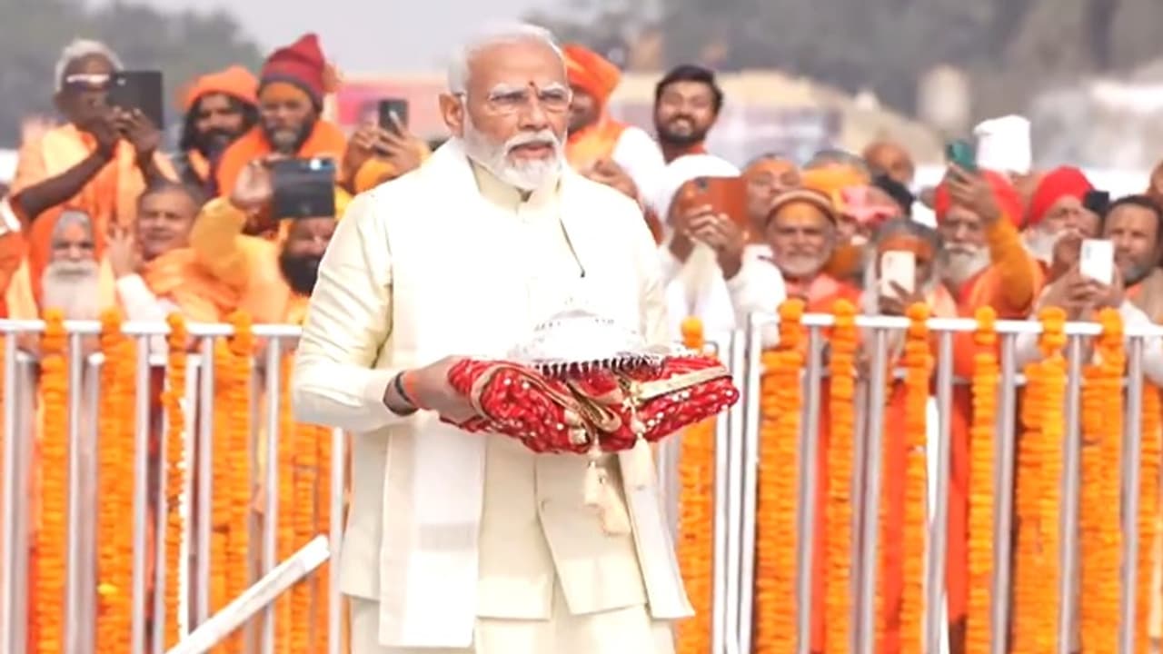 PM Narendra Modi in Ram Mandir PM Narendra Modi in Ram Mandir