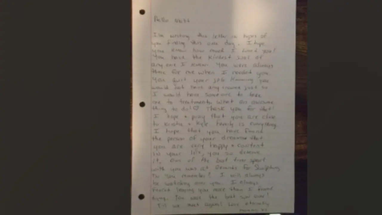 matt gald share mothers last letter matt gald share mothers last letter