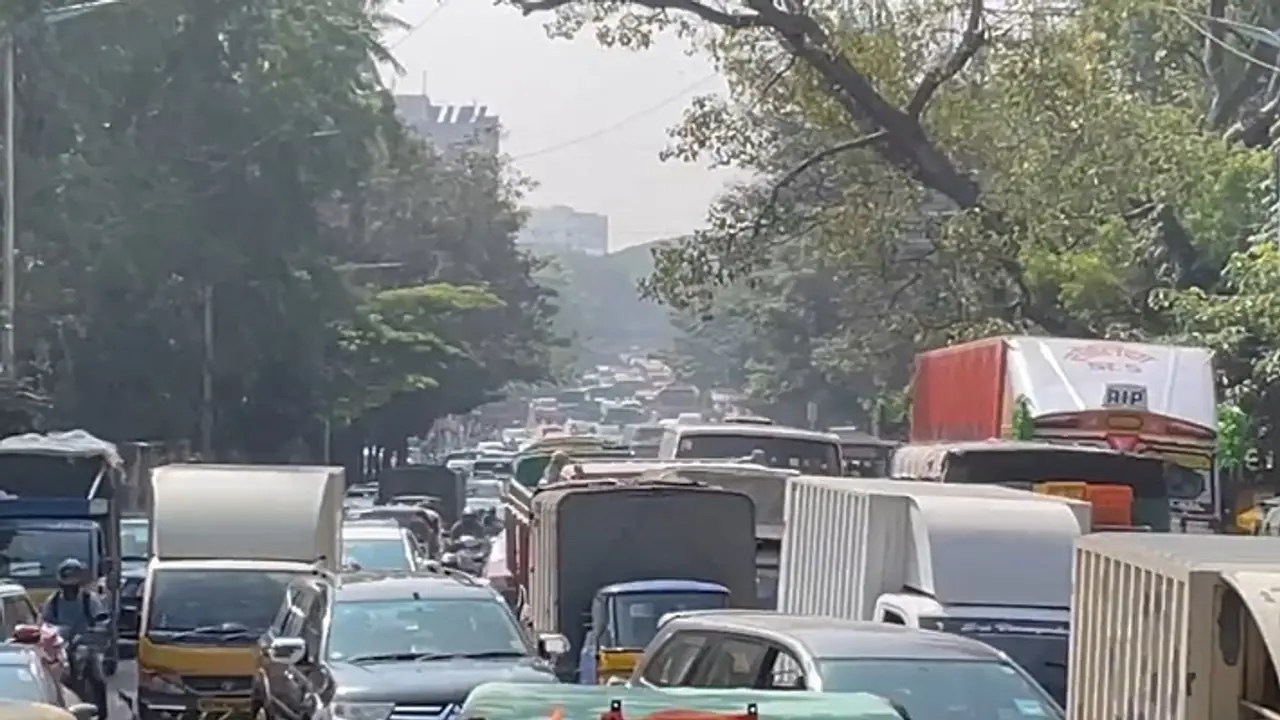 Bengaluru road jam Bengaluru road jam