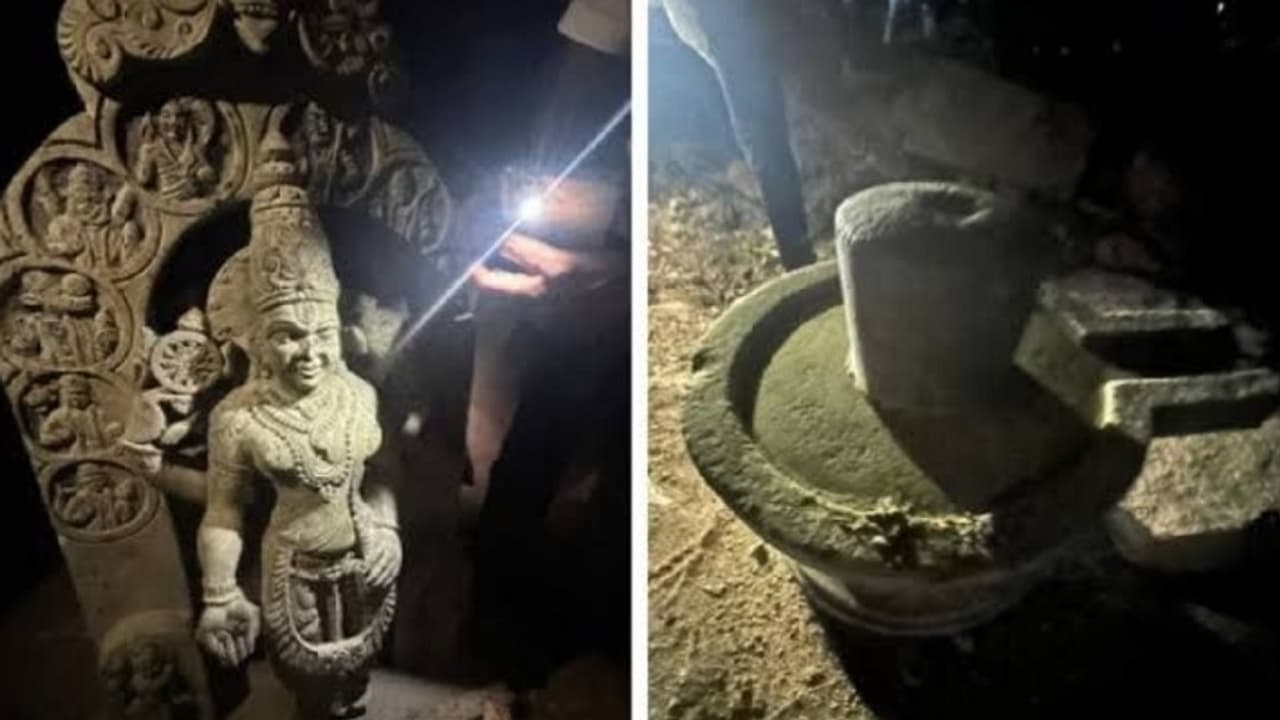 Ancient Lord Vishnu idol 