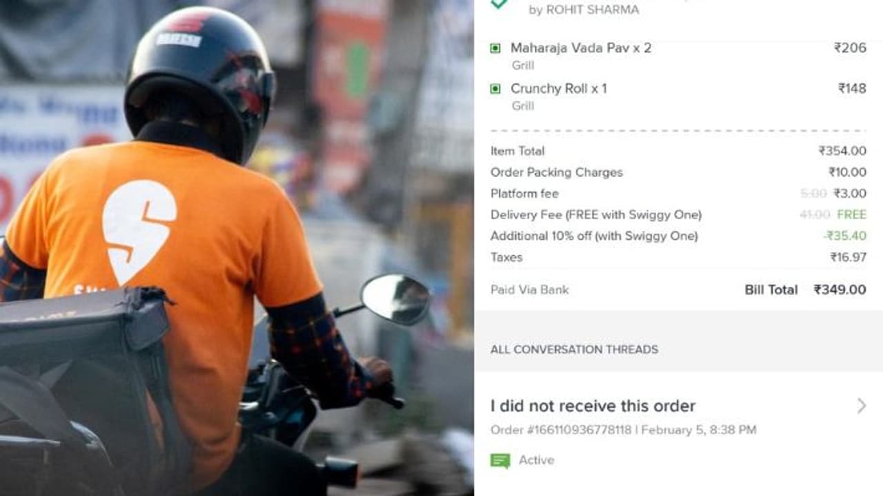 Food Delivery Boy on Swiggy
