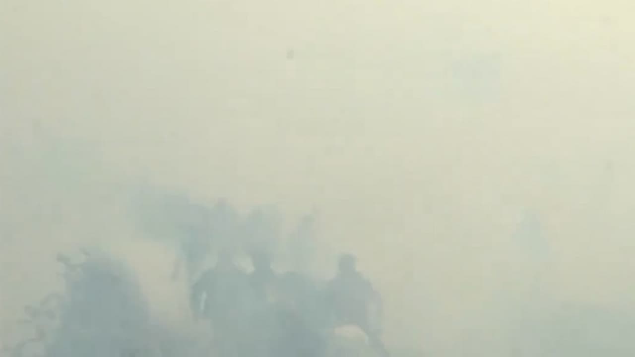Police fire tear gas Police fire tear gas