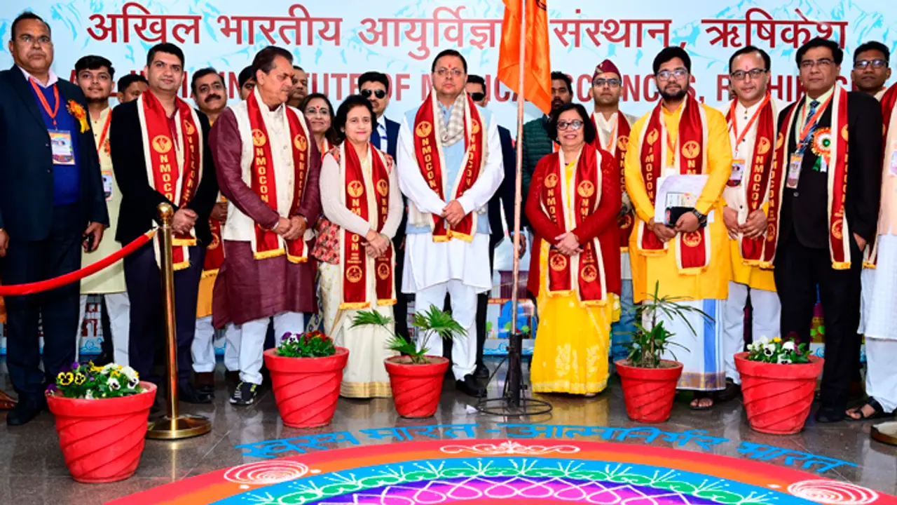 Pushkar Singh Dhami at NMOCON 2024 Pushkar Singh Dhami at NMOCON 2024