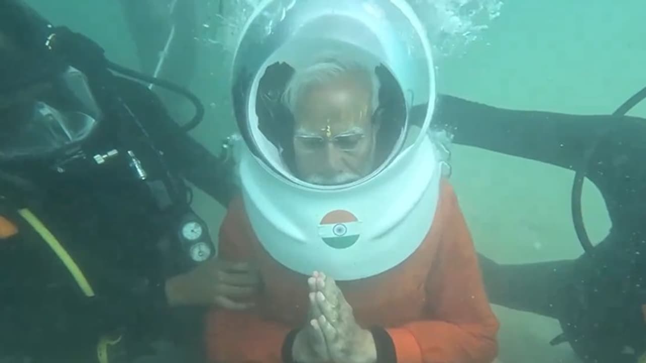 Narendra Modi Dwarka Video