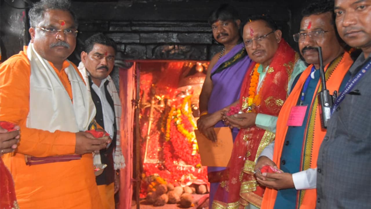 Vishnu Deo Sai in Bastar Vishnu Deo Sai in Bastar