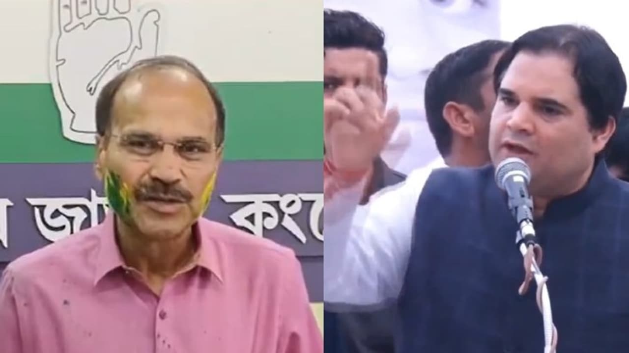 Adhir Ranjan Chowdhury and Varun Gandhi Adhir Ranjan Chowdhury and Varun Gandhi