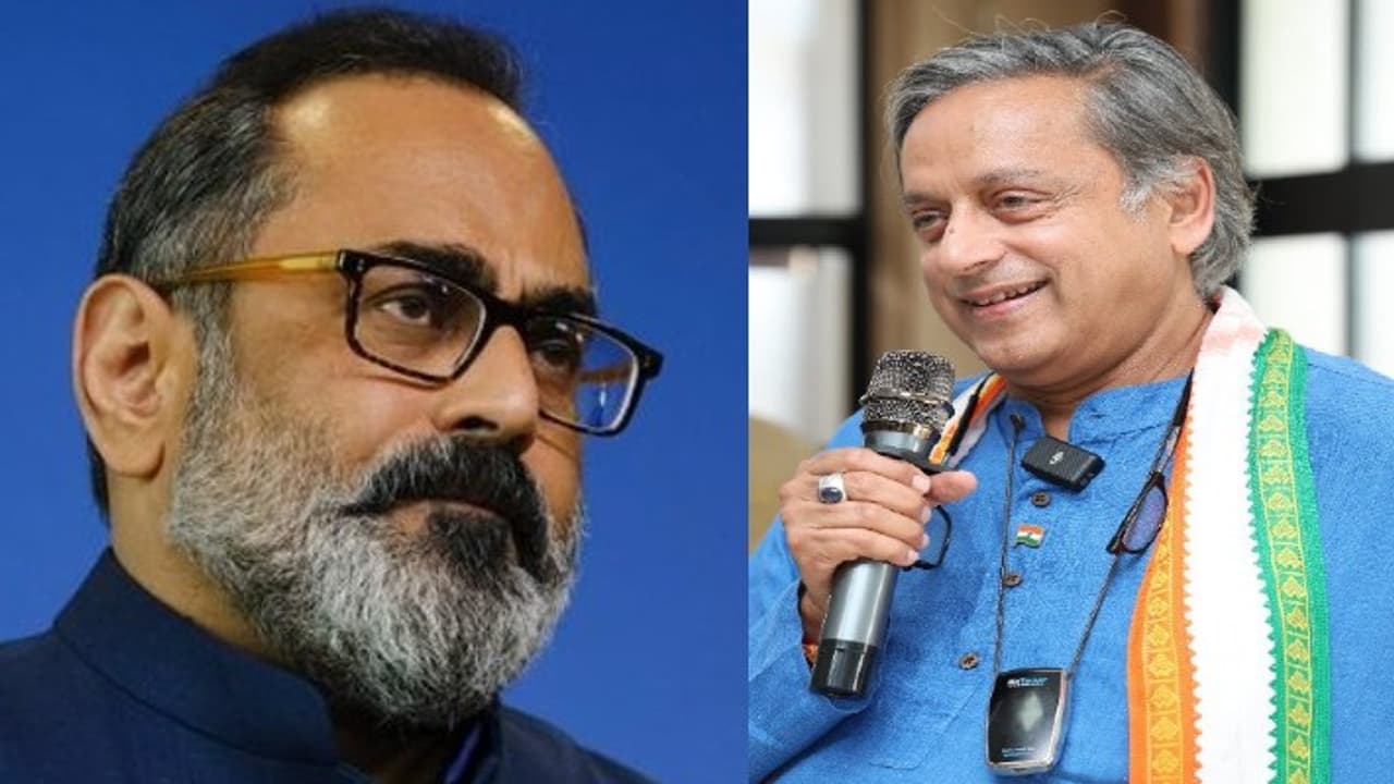 Rajeev Chandrasekhar Challenged Shashi Tharoor Rajeev Chandrasekhar Challenged Shashi Tharoor