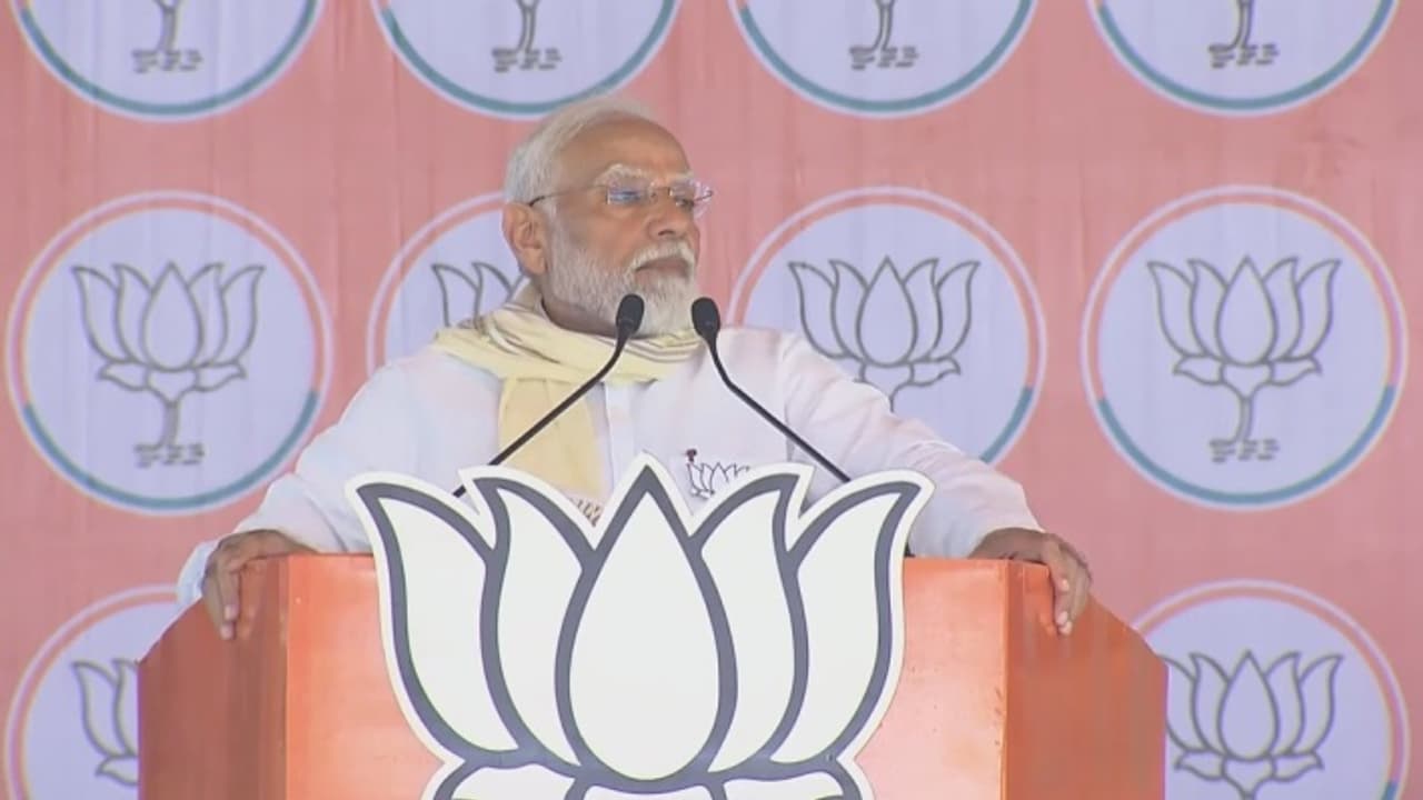 Narendra Modi rally in Amroha Uttar Pradesh 