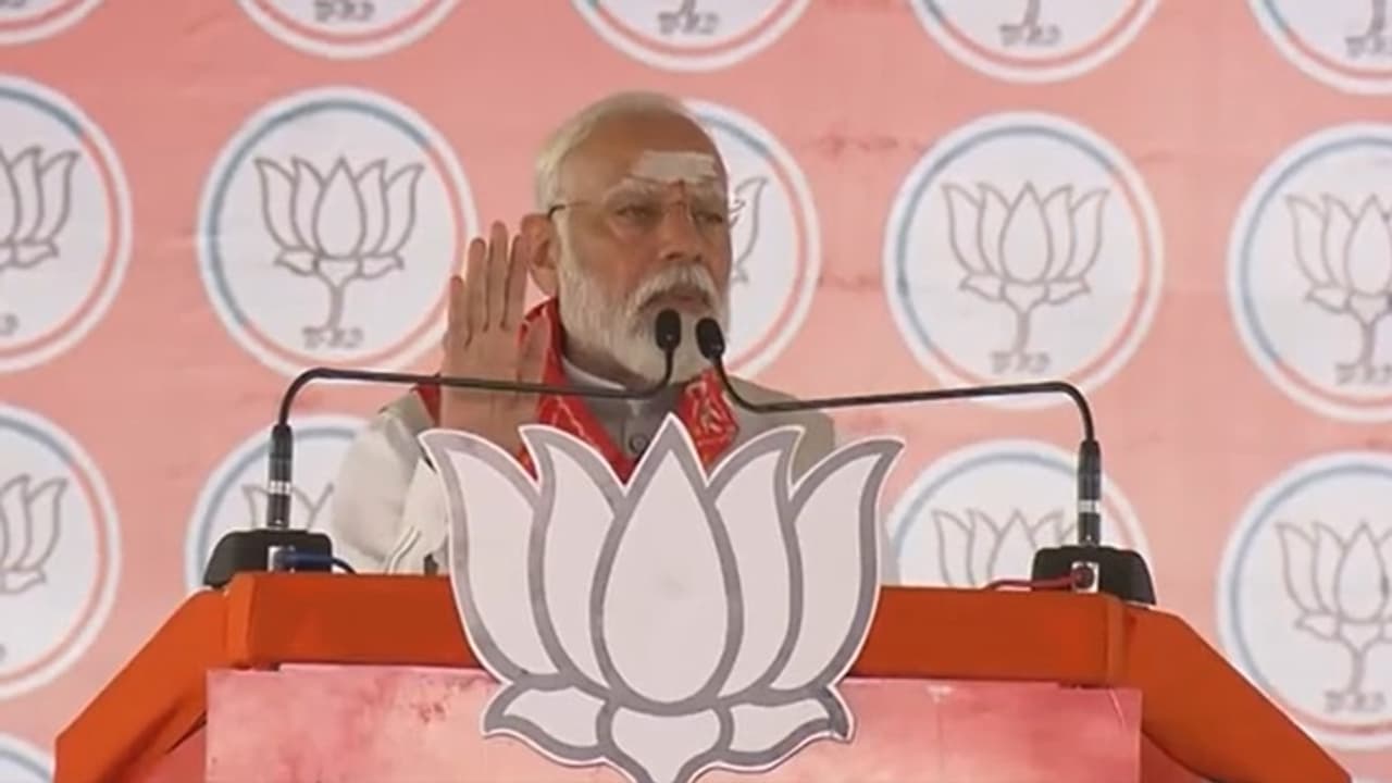 Narendra Modi rally in Karimnagar