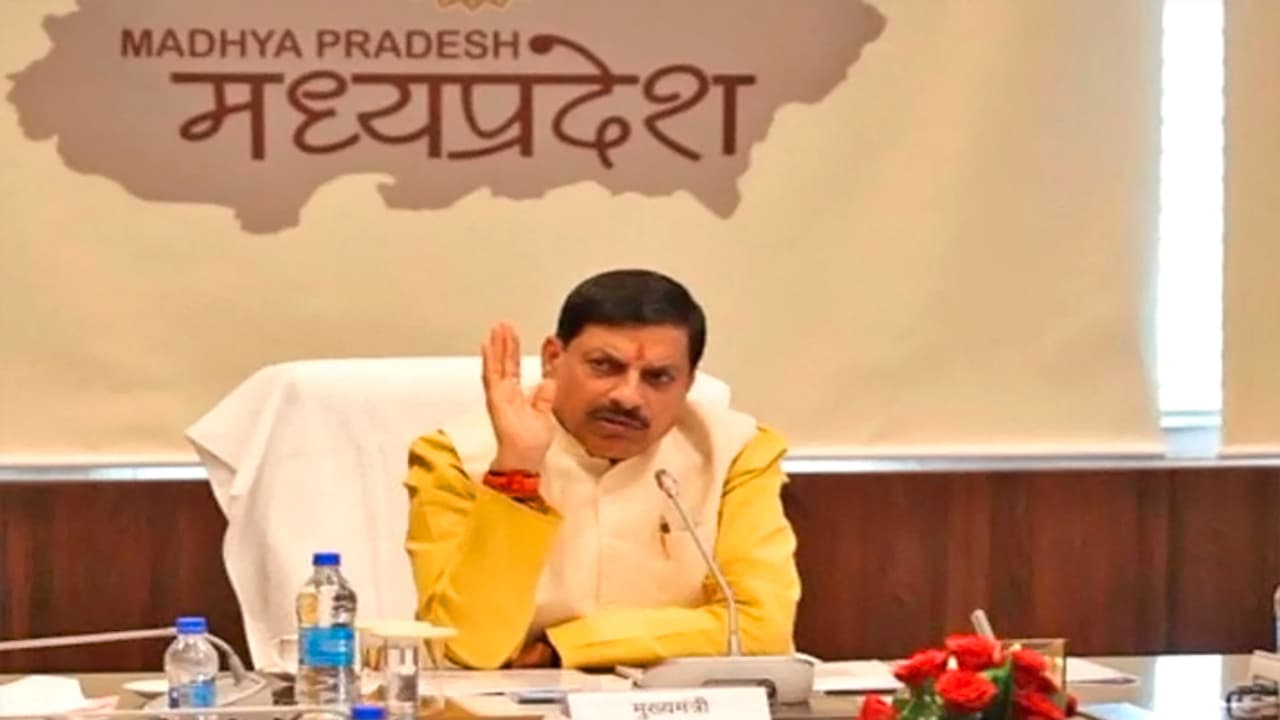 Mohan Yadav in action for state development Mohan Yadav in action for state development