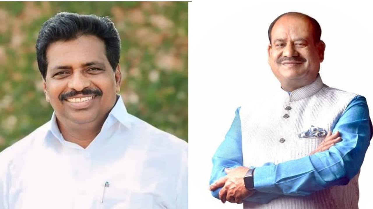 Kodikunnil Suresh and Om Birla 