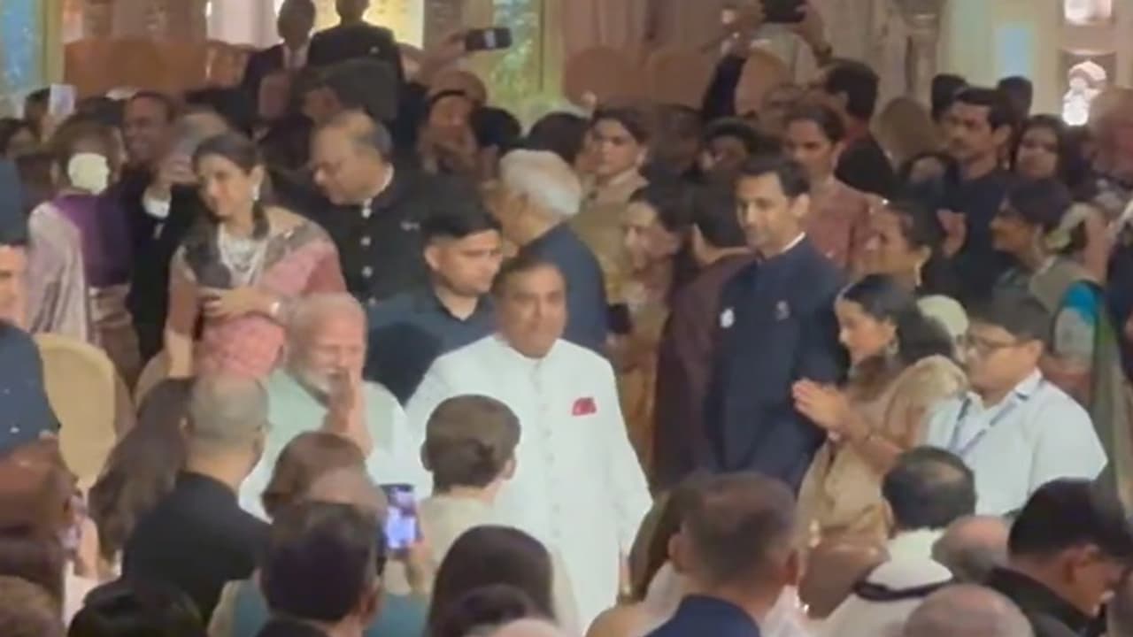 PM Narendra Modi in Anant Radhika Shubh Aashirwad PM Narendra Modi in Anant Radhika Shubh Aashirwad