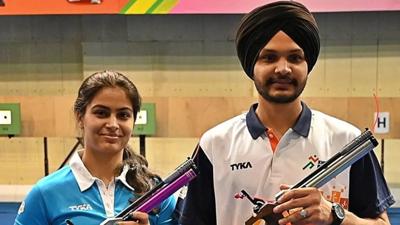 Manu Bhaker Sarabjot Singh 