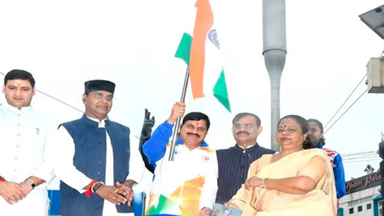 Mohan Yadav at Bhopal Har Ghar Tiranga Yatra