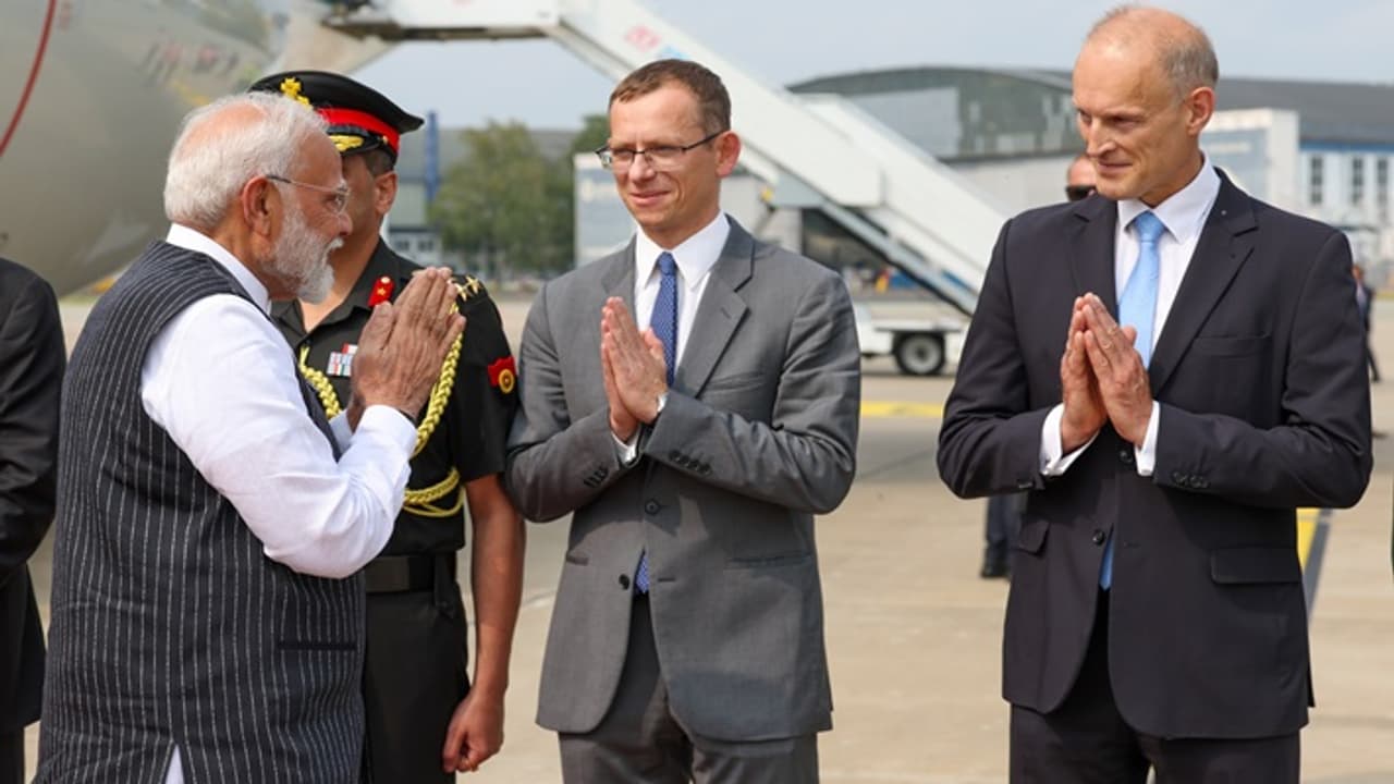 Narendra Modi in Warsaw Narendra Modi in Warsaw