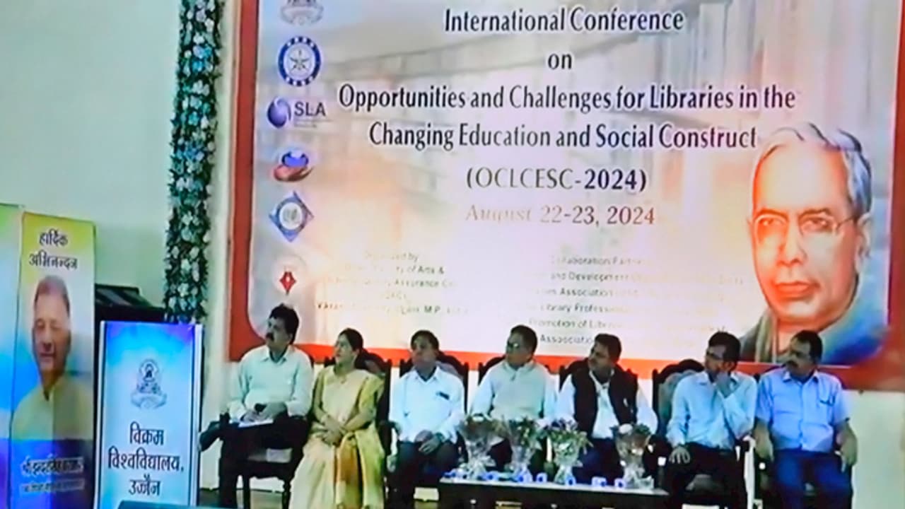 Mohan Yadav at vikram university international conference Mohan Yadav at vikram university international conference