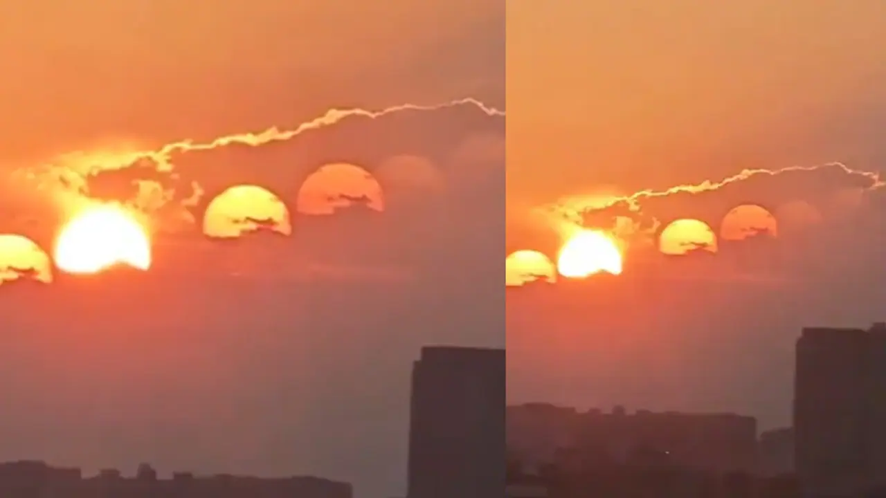 Seven Sun in China Sky Seven Sun in China Sky