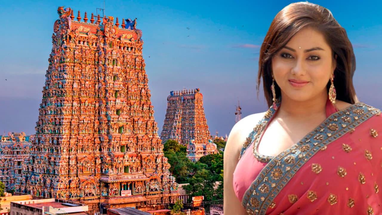 south actress namitha stopoed entering madurai meenakshi amman temple
