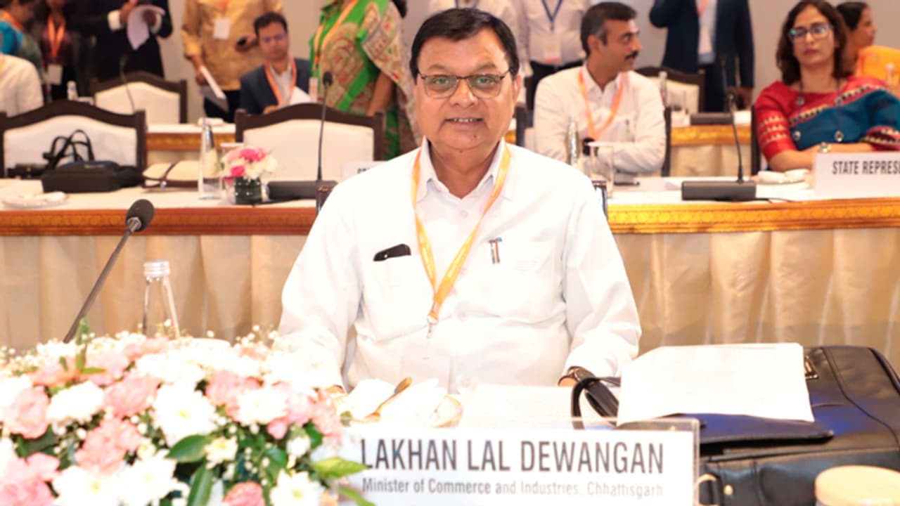 Lakhan Lal Dewangan in Udyog Samagam Lakhan Lal Dewangan in Udyog Samagam