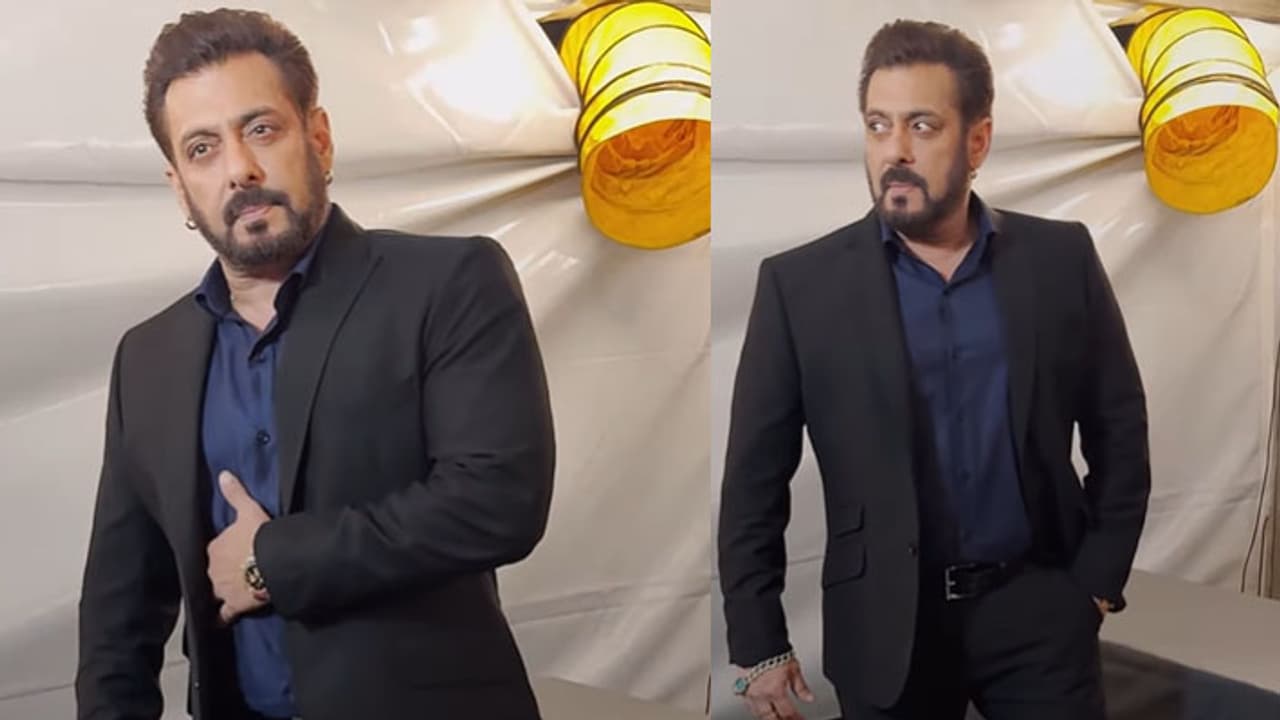 salman khan first photo from bigg boss 18 salman khan first photo from bigg boss 18